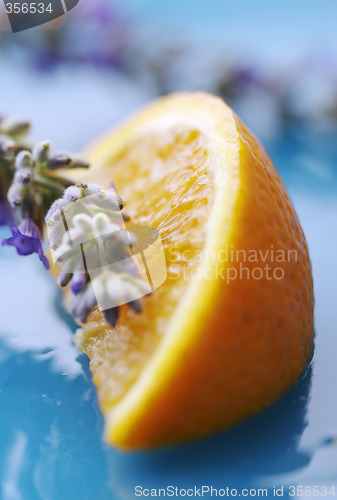 Image of lavender and orange