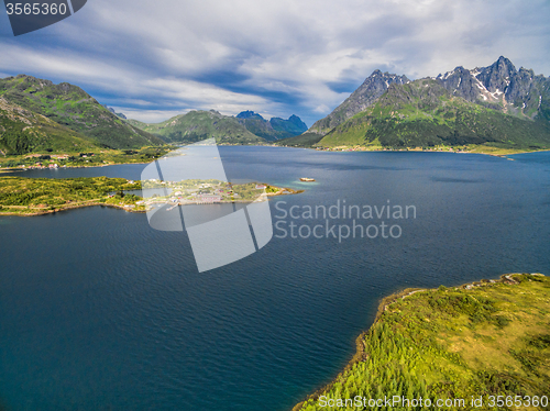 Image of Fjord and Sildpollnes Church