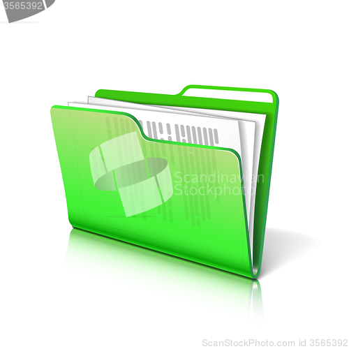 Image of Folder with papers. 