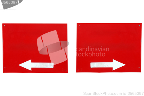 Image of Direction arrow sign isolated