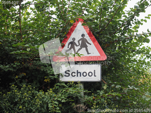 Image of School children sign