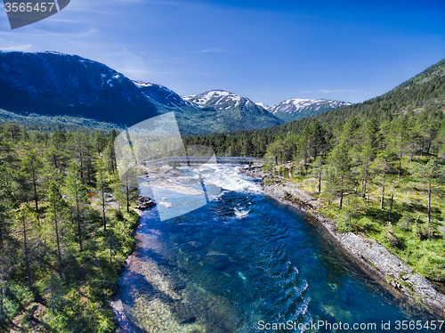 Image of Likholefossen waterfall in Norway