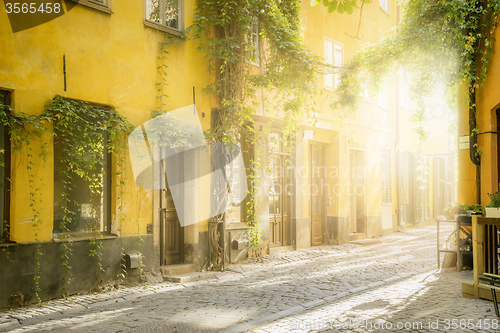 Image of old street in Stockholm