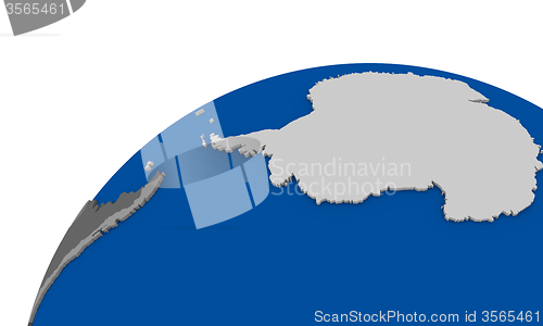 Image of Antarctica on Earth political map