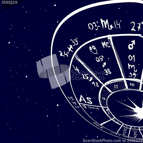 Image of Astrology hand-drawn background