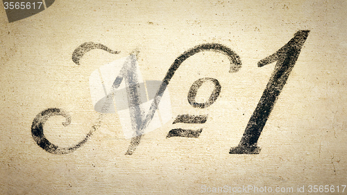 Image of number one