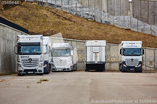 Image of Kiev, Ukraine - OCTOBER 10, 2015: Mercedes Benz star experience. The interesting of test drives