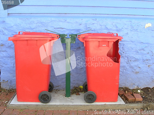 Image of red bins