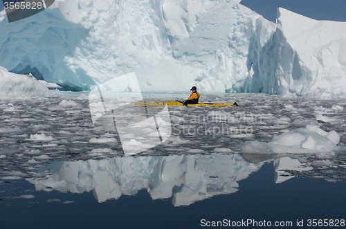 Image of Kayak in the ice