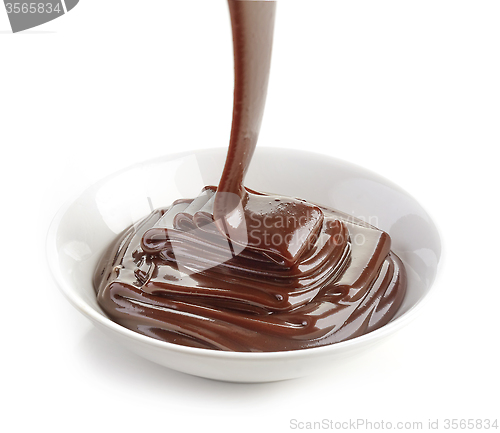 Image of Bowl of chocolate sauce