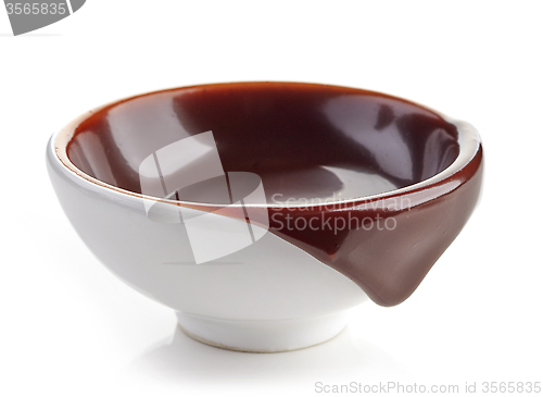 Image of Bowl of chocolate sauce