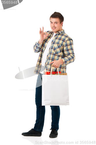 Image of Man with shopping bags