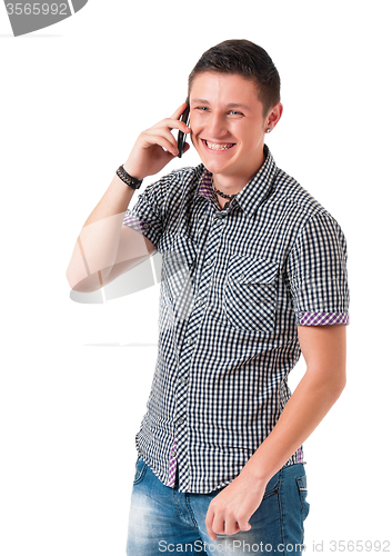 Image of Man with phone