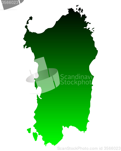 Image of Map of Sardinia