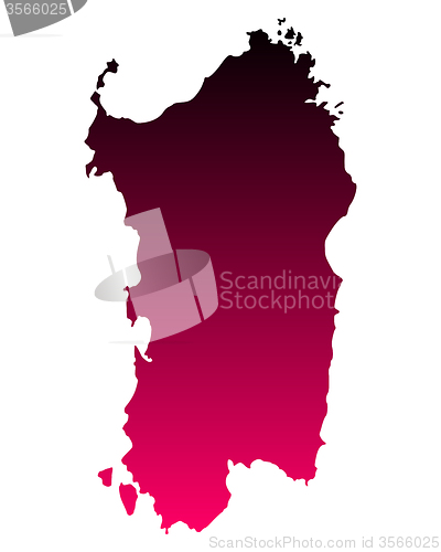 Image of Map of Sardinia