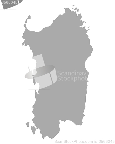 Image of Map of Sardinia