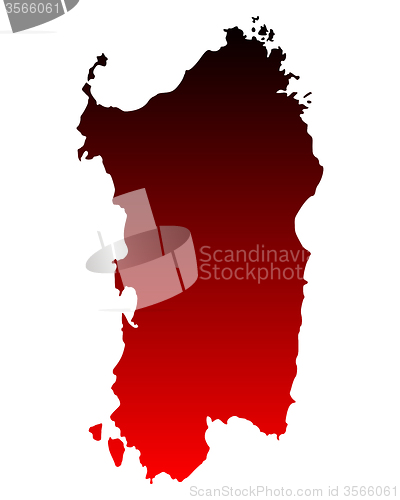 Image of Map of Sardinia