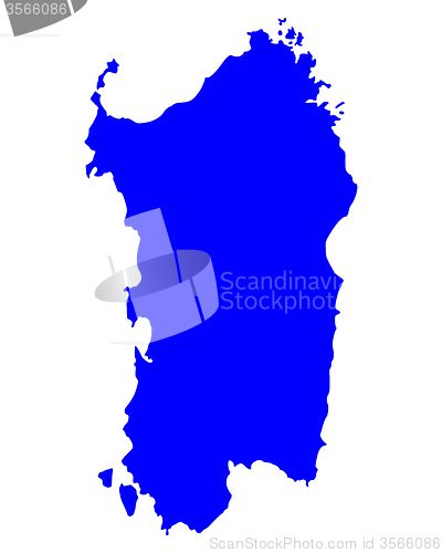 Image of Map of Sardinia