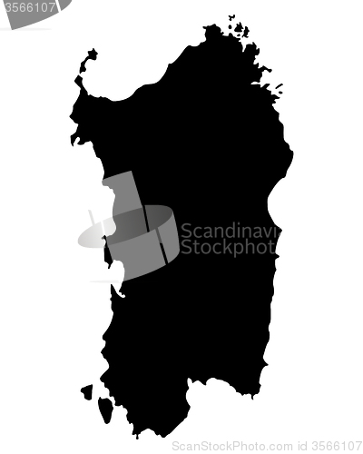 Image of Map of Sardinia