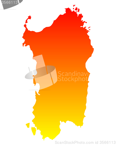 Image of Map of Sardinia