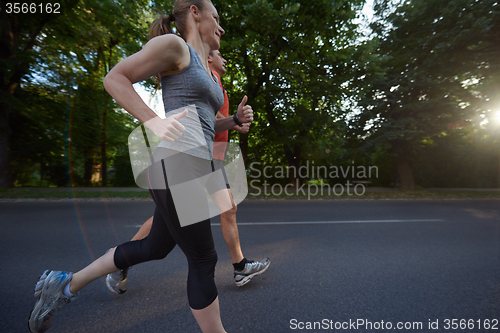 Image of couple jogging