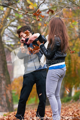 Image of autumn couple