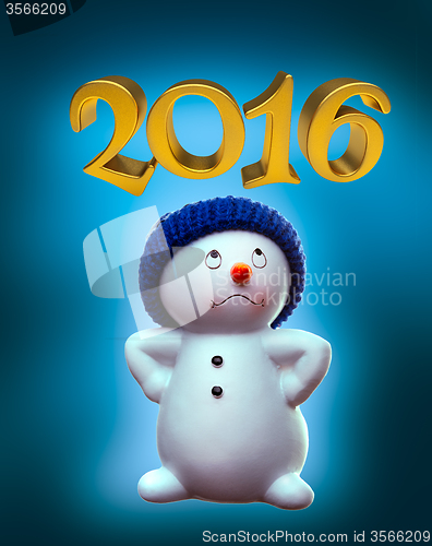 Image of Snowman and 2016