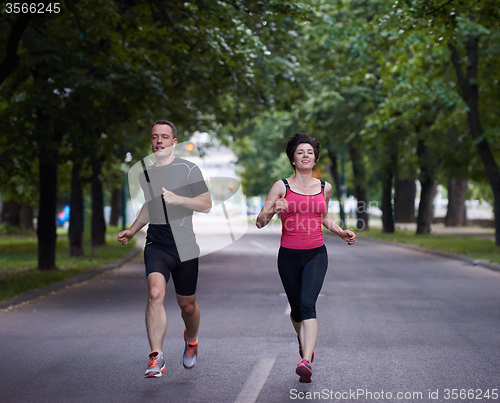 Image of couple jogging