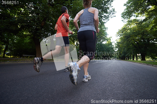 Image of couple jogging