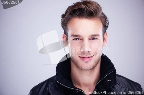 Image of handsome young man portrait