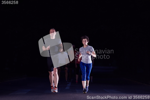 Image of couple jogging at early morning