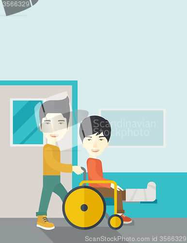 Image of Patient in wheelchair.