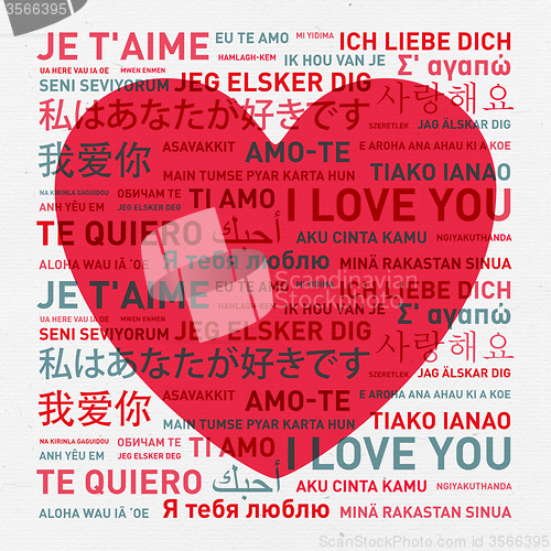 Image of Love card from the world
