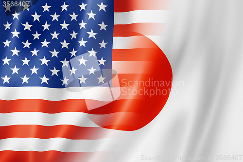 Image of USA and Japan flag