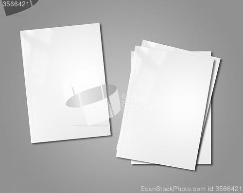 Image of white booklets mockup
