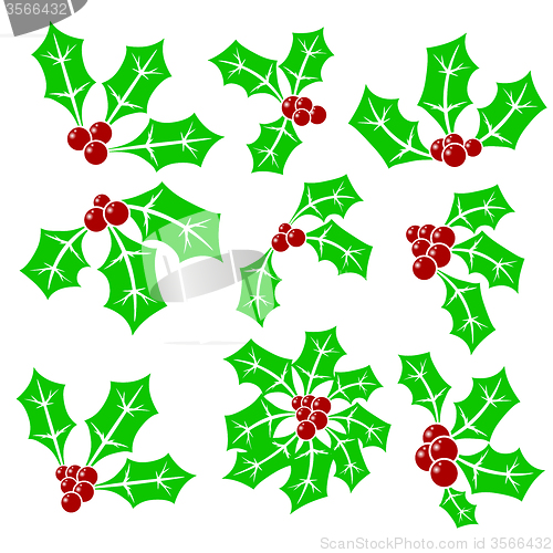 Image of Set of Holly Berry Icons