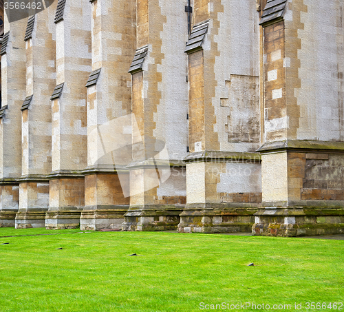 Image of british     in london england old  construction grass