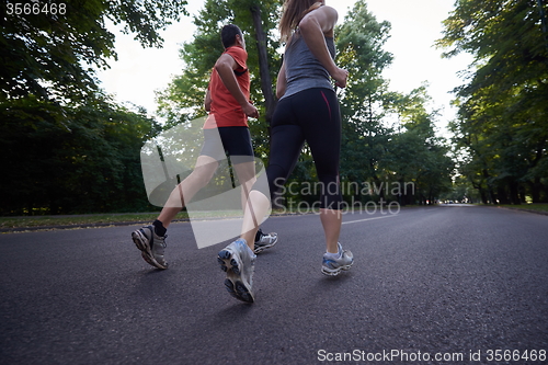 Image of couple jogging
