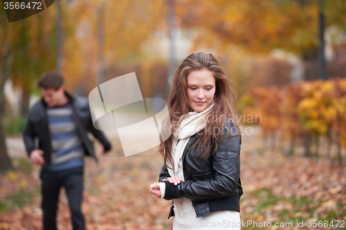 Image of autumn couple