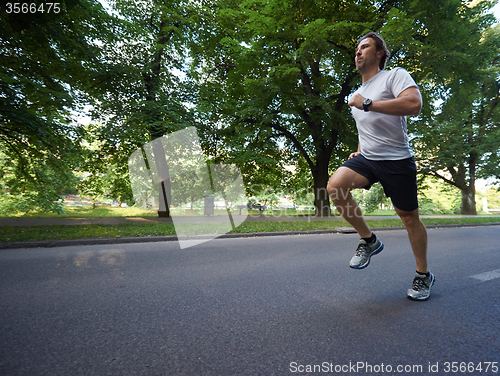 Image of man jogging