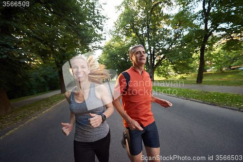 Image of couple jogging