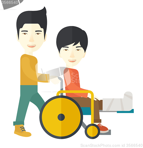 Image of Patient in wheelchair.