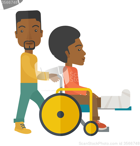 Image of Patient in wheelchair.