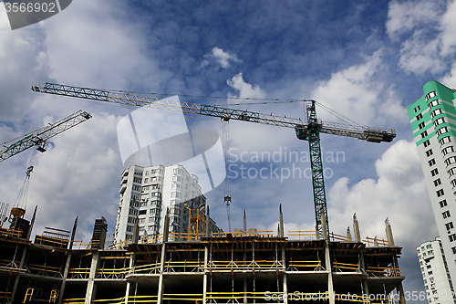 Image of construction and cranes