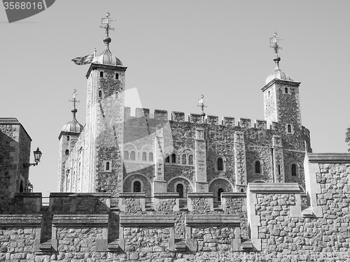 Image of Black and white Tower of London