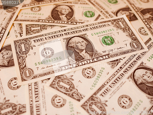 Image of Retro look Dollar notes 1 Dollar