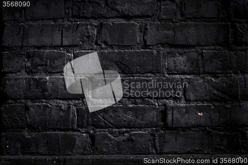 Image of Black brick wall