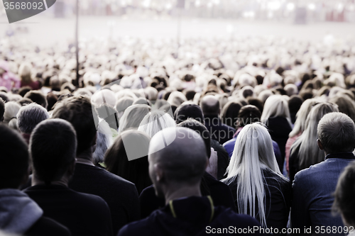 Image of Crowd of unrecognisable people