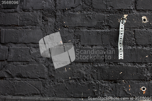 Image of Black brick wall