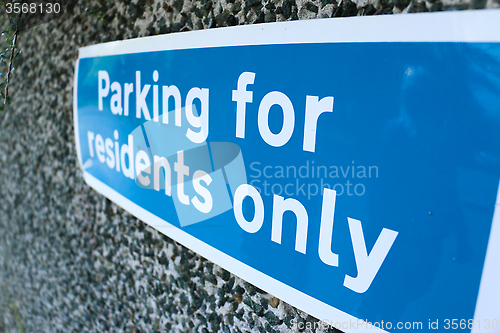 Image of Parking for Residents Only